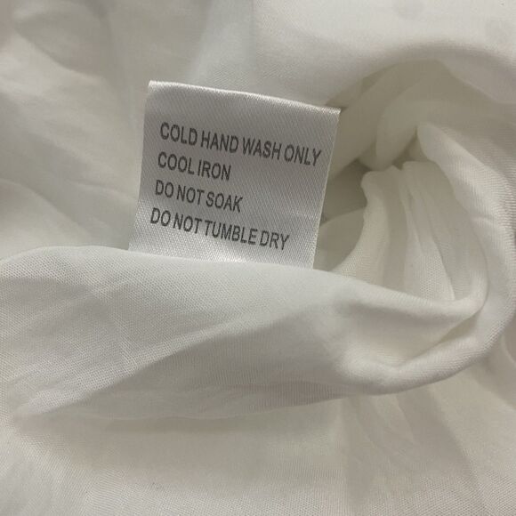 Petal And Pup Sleeveless Floral Eyelet Mini Dress Ruffle Tiered Size 12 - Picture 9 of 13